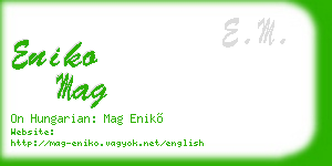 eniko mag business card